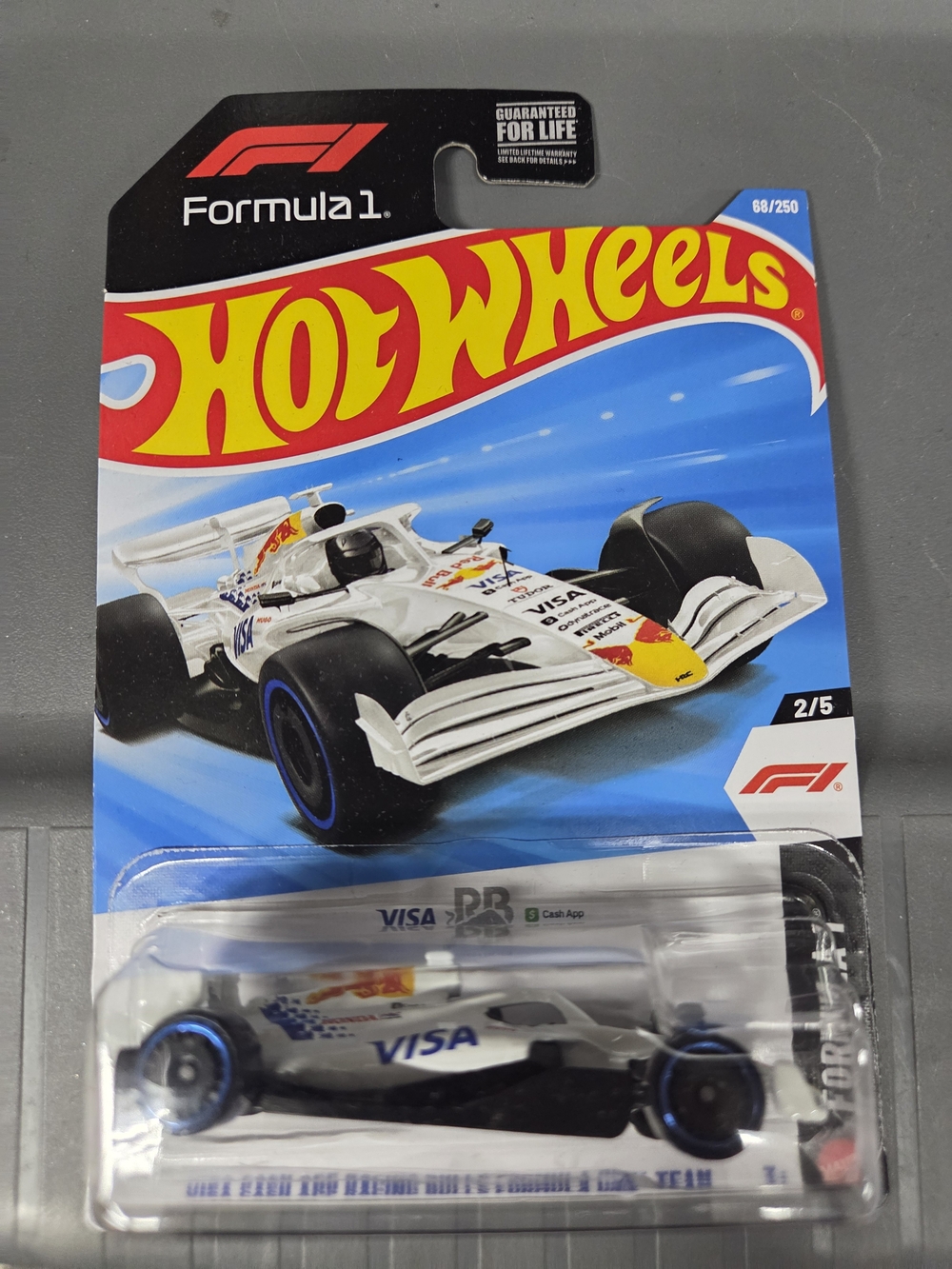 Formula 1 White Visa Racing cashapp Car Toy